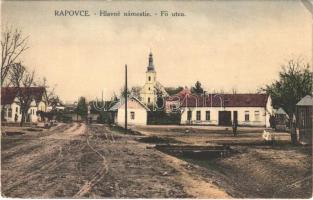 Rapp, Rapovce; Fő utca. Kovácsik Barna kiadása / Hlavné námestie / main street (EK)