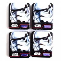 Star Wars fém doboz, 4 db egyforma, kis kopásnyomokkal, 9×7×1,5 cm