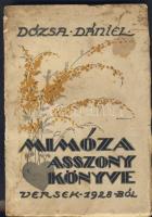 1928 Rózsa Dániel. Mimóza asszony könyve, a szerző saját kezű dedikálásával (sérült gerinc)