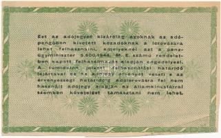 1946. 50.000AP nyomdai papírráncból eredő látványos nyomathibával T:I