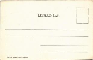 Szeged, Széchenyi tér, Tisza szobor. Divald Károly 860. sz. (EK)