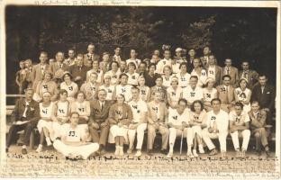Ungvár, Uzshorod, Uzhhorod, Uzhorod; teniszezők csoportképe. Foto Kantor / tennis players, group photo (EK)