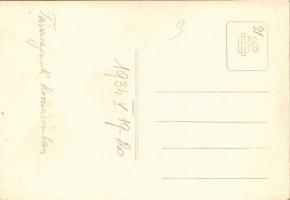 1934 Komárom, Komárnó; vasútállomás, vonat / railway station, train. photo