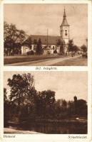 1934 Dömsöd, Református templom, Sziget (kopott sarkak / worn corners)