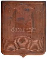 1979. "A városért - Berettyóújfalu" Br plakett,eredeti tokban (119x93mm) T:1-