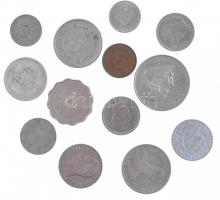 13db-os (12xklf) közép- és dél-amerikai érmetétel, közte Venezuela 1960. 1B Ag T:2-3 13pcs (12xdiff) Middle- and South American coin lot, within Venezuela 1960 1 Bolivar Ag C:XF-F
