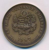 Bognár György (1944-) 1987. "MÉE Gyöngyösi Csoport - Aradi Vértanúk / Nagysándor József" B...