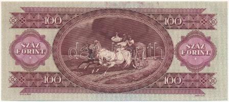 1968. 100Ft "B802 025337" nyomdai festékfolttal T:I 
Adamo F32