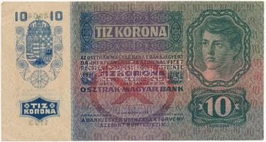 1915. 10K T:III szép papír Hungary 1915. 10 Korona C:F fine paper  Adamo K11