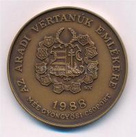 Bognár György (1944-) 1988. "MÉE Gyöngyösi Csoport - Aradi Vértanúk / Knézich Károly" Br e...