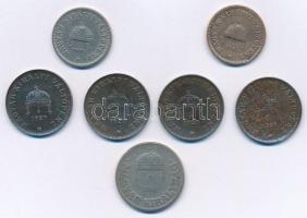 1894. 10f Ni + 1905. 2f Br + 1920. 20f Fe (4x) + 1926. 50f Cu-Ni T:2-3