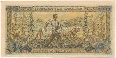 Görögország  1942. 5000D T:I-
Greece 1942. 5000 Drachmai C:AU 
Krause 119.b