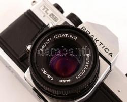 Pentacon Praktica TL 5B SLR fényképezőgép, Pentacon 50mm f/1.8 objetívvel, nagyon szép, működőképes ...