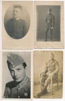 7 db RÉGI katonai fotó és képeslap vegyes minőségben / 7 pre-1945 military photos and postcards in mixed quality