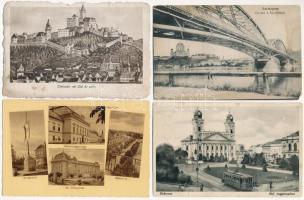 30 db főleg RÉGI történelmi magyar város képeslap vegyes minőségben / 30 mostly pre-1945 town-view postcards from the Kingdom of Hungary in mixed quality