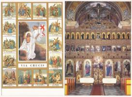 12 db MODERN vallásos motívum képeslap / 12 modern religious motive postcards