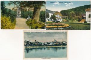 5 db RÉGI magyar város képeslap: Szentendre, Parádfürdő, Szeged, Budapest / 5 pre-1945 Hungarian town-view postcards