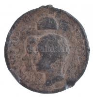 1867. Fém koronázási emlékérem (32mm) T:4 fül hiányzik