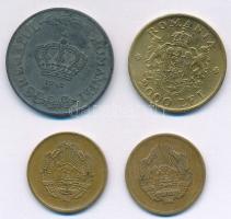 Románia 1942. 20L Zn + 1946. 2000L Br "I. Mihály" + 1952-1956. 5b Cu-Ni (2xklf) T:2-3
Rom...