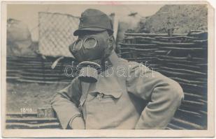 Gassmaske / Első világháborús osztrák-magyar katonai gázálarc / WWI K.u.K. military gas mask (EM)