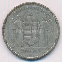 1930. 5P Ag "Horthy jobbra" T:3 Adamo P8