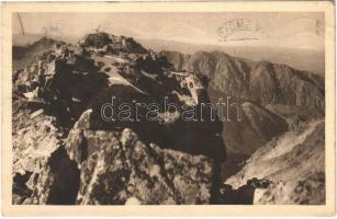 1931 Tátra, Magas-Tátra, Vysoké Tatry; Vrchol Rysov / Meeraugspitze / A Tengerszem-csúcs orma / mountain peak (EK)