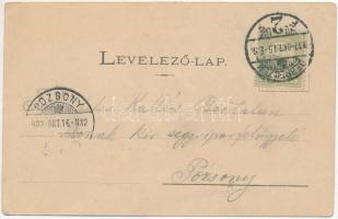 1902 Debrecen, Nagytemplom, piac. Csáthy Ferenc kiadása (EK)