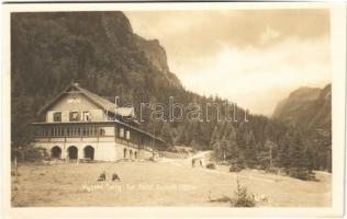 1928 Tátra, Magas-Tátra, Vysoké Tatry; Hotel Kamzík / Zerge szálló, menedékház / chalet, tourist house, hotel