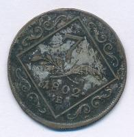 1802E 7kr Ag "I. Ferenc" Gyulafehérvár T:3 patina 
Huszár: 2013., Unger III.: 1395.b