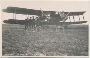 Boulton and Pauls at Hendon / British Aircraft with pilots. photo
