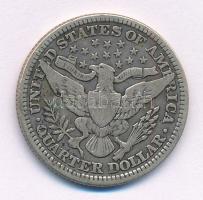 Amerikai Egyesült Államok 1914. 25c Ag "Barber Quarter" T:2- 
USA 1914. 25 Cents "Ba...