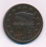 Amerikai Egyesült Államok 1827. 1c Cu T:3
USA 1827. 1 Cent Cu C:F
Krause KM# 45