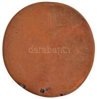 1974. "Csorvás Nagy-község 1944-1974" öntött Br emlékplakett eredeti tokban. Szign.: MB (~...