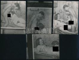 10 db retró erotikus fotó, 12×9 cm