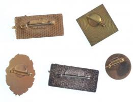 5db-os magyar és külföldi jelvénytétel, közte túrajelvények és múzeumi jelvény T:1-,2