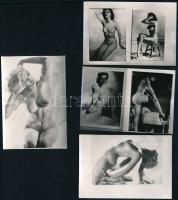 10 db retró erotikus fotó, 9,5×6,5 cm