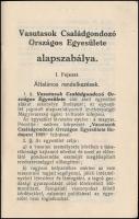 1929 Bp., Vasutasok Családgondozó Országos Egyesülete alapszabálya