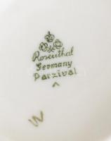 Rosenthal porcelán teás készlet 12 személyes. Matricás, jelzett, kiöntőn nagyobb sérüléssel