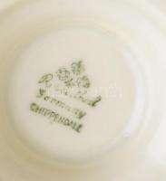 Rosenthal porcelán teás készlet 6 személyes. Matricás, jelzett, egyik csésze sérült, egy csésze hián...