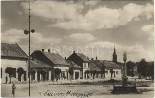 1956 Nagymegyer, Velky Meder, Calovo; utca, üzletek / street view, shops (EK)