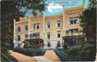 1917 Trencsénteplic, Trencianske Teplice; Viktória nyaraló / Villa Viktoria (szakadás / tear)