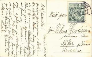 1938 Trencsén, Trencín; templom, belső / church, interior. photo (kis szakadás / small tear)