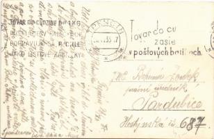 1935 Trencsén, Trencín; vár, evezősök, "Kravka" csónak / Trenciansky hrad / castle, rowing...