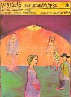 3 db mozi film plakát: Bacsó Péter: tegnapelőtt. Variáció egy szerelemre, a szökés A/2 méret, hajtva