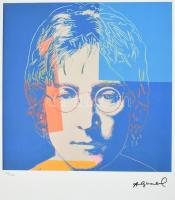 Andy Warhol (1928-1987): John Lennon. Litográfia, papír, jelzett a nyomaton. Kézzel sorszámozott 42/100 jelzett a nyomaton. Georges Israel editeur szárazpecséttel is jelzett, hozzá tanúsítvány. Lithography with attest 38,3x56,3 cm