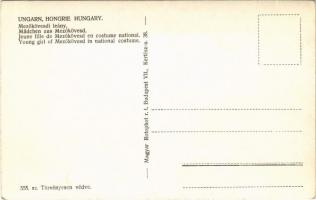 Mezőkövesdi leány, magyar folklór / Hungarian folklore, young girl from Mezőkövesd in national costu...