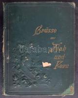 Múlt századfordulós képeslapgyűjtemény hagyatékból, főleg motívum, üdvözlő, művész lapok jobbakkal, ...