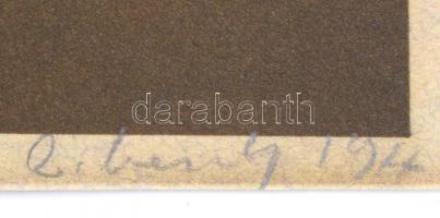 Záborszky Gábor (1950-): A gép méri önmagát, de engem is. Ofszet-litográfis, papír. Jelzett. 20/13 s...