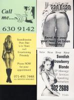 78 db erotikus modern szórólap és reklám 8 lapos berakóban hozzá néhány kártyanaptár és gyufacímke
