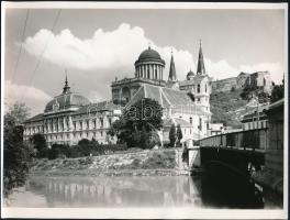 cca 1940 4 db fotó az Esztergomi Bazilikáról, 4x5 cm-től 18x24 cm-ig